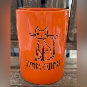 NEW Rae Dunn Halloween Jeepers Creepers Candle 🐈‍⬛